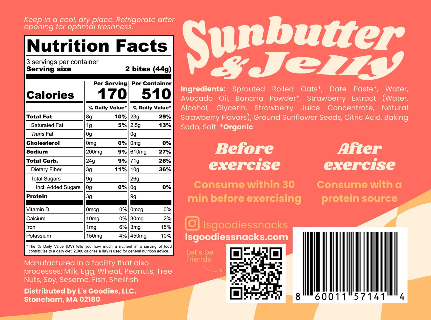 Sunbutter & Jelly Baked Energy Bites