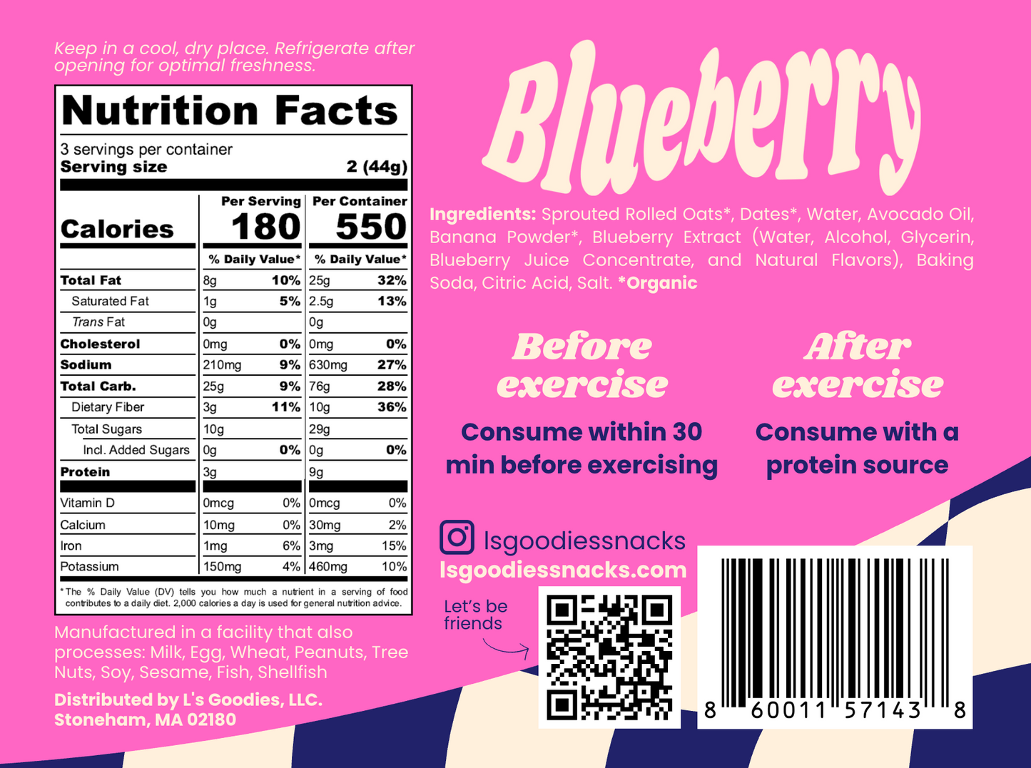 Blueberry Baked Energy Bites